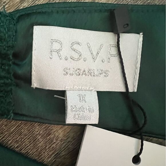 Sugarlips Plus Open Back Satin Maxi Dress- Size 1X - Picture 5 of 10